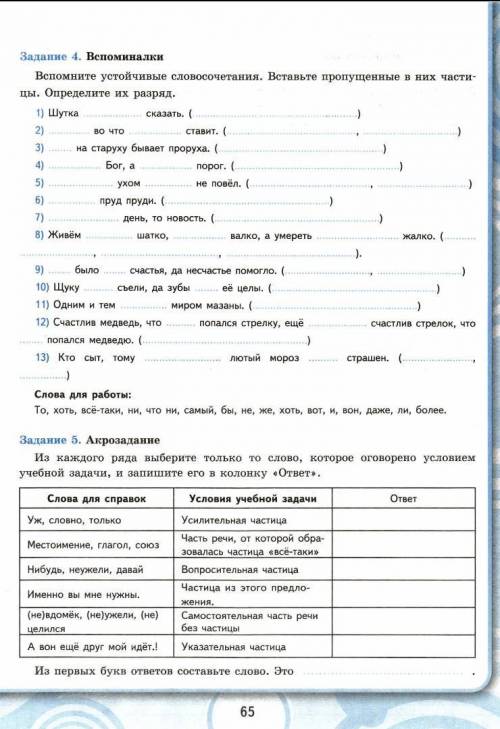 Русский язык 7 класс Частицы