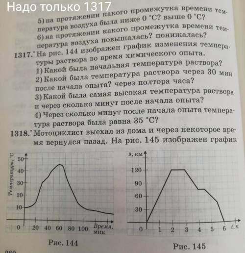 6 класс графики номер 1317