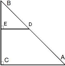 Дано: ΔABC∼ΔDBE BC= 36, ED= 3, AC= 9. Найти: EB=  .