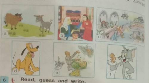 6 Read, guess and write. 1 I like climbing. I'm a2 I like meat. I'm a 3 I like corn. I'm a4 I like g