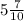 5 \frac{7}{10}