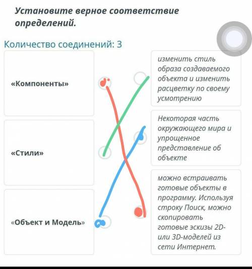 Установи верное соответствие определений ​