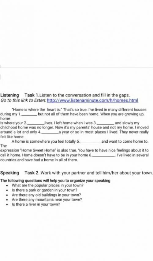 Listen to the conversation and. fill in the gaps​