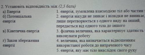 Установіть відповідність між​