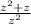 \frac{z { }^{2} + z }{ z { }^{2} }