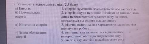 Установіть відповідність між а​