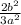 \frac{2b^{2} }{3a^{2} }