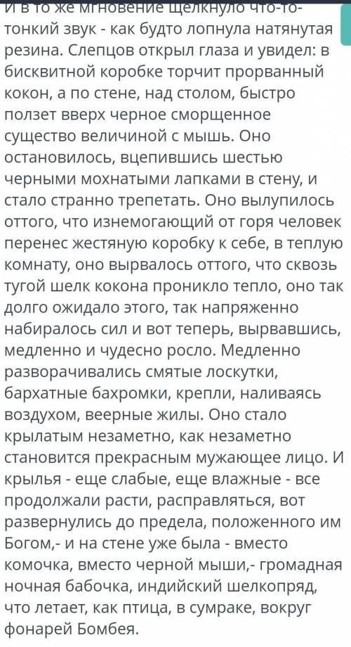 Проанализируйте эпизод и ответьте на вопросы: 1.О чем заставляет нас задуматься финал рассказа?2.как