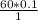 \frac{60*0.1}{1}