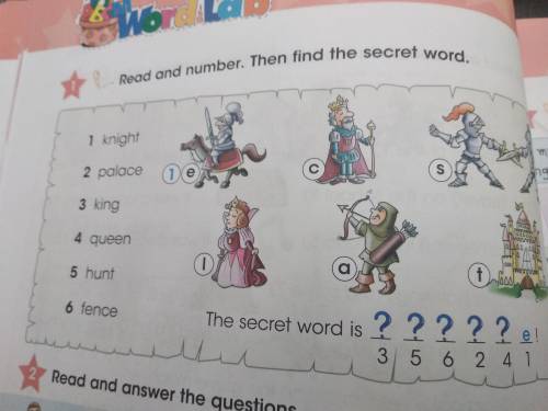 Read and number. Then find the secret word