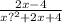 \frac{2x - 4}{x {?}^{2} + 2x + 4 }