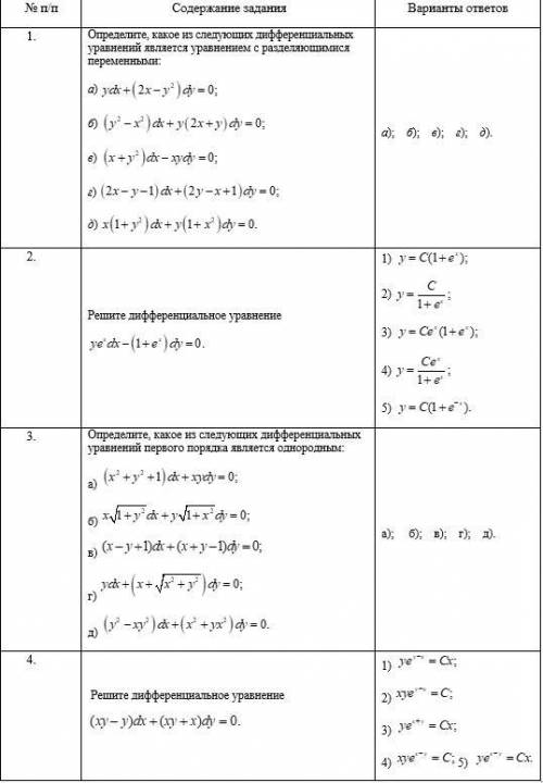 Решить карточку (подробно 4 задание)