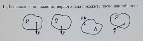 Рычаг, показать плечо силы !​