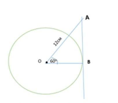 АВ - касательная к окружности. Найдите длины стороны OB треугольника АОВ​