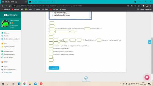 В пустые поля введите необходимые теги и текст, чтобы получить HTML-код для образца веб-страницы!