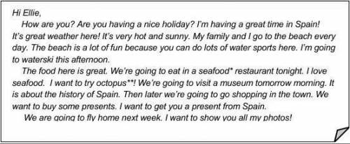 Are the sentences True or False? 1. Lisa’s family is going to eat seafood tonight. [1]2. Lisa is go