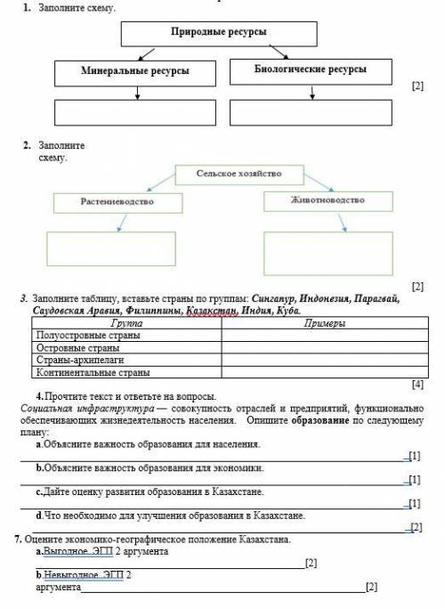 1.Заполните схему. 2.Заполните схему 3.Заполните таблицу, вставьте страны по группам: Сингапур, Индо