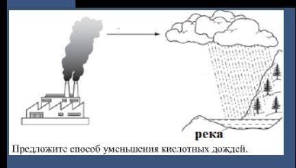 16. На рисунке показана одна из причин возникновения кислотных дождей. СОЧ ​