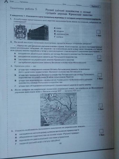 ІВ ЗА ВИКОНАННЯ КОНТРОЛЬНОЇ РОБОТИ З ІСТОРІЇ УКРАЇНИ