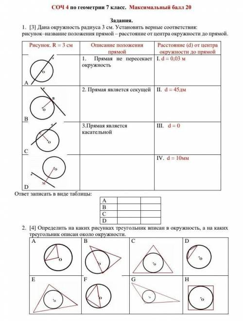 Геометрия 4 четверть 7 класс сколько захочеш​