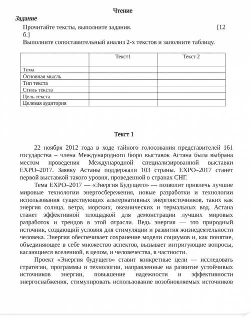 помагите сделаю лутчим ответа и потпишусь Вот это 2 текстЕрнуру Ибрагимову из Шымкента всего 13 лет.