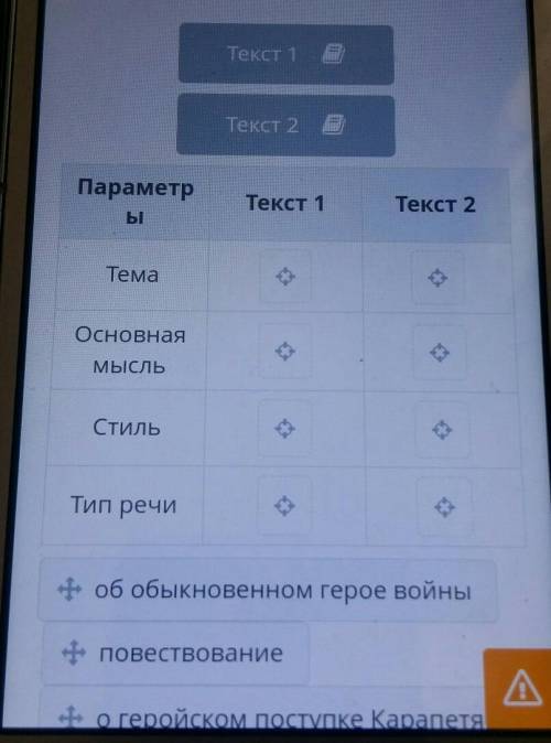 Прочитай текст 1 от теркине етекст 2 коробка теней Сравни их по следующим параметрам тема основная м