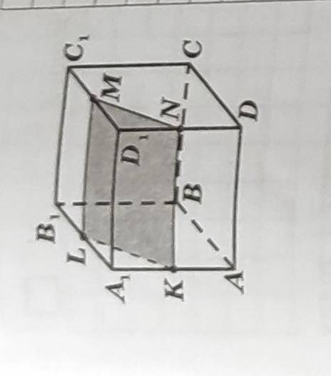 дано куб abcda1b1c1d1 точки k l m n середины ребер AA1 A1B1 C1D1 DD1 відповідно. Доведіть що трикутн