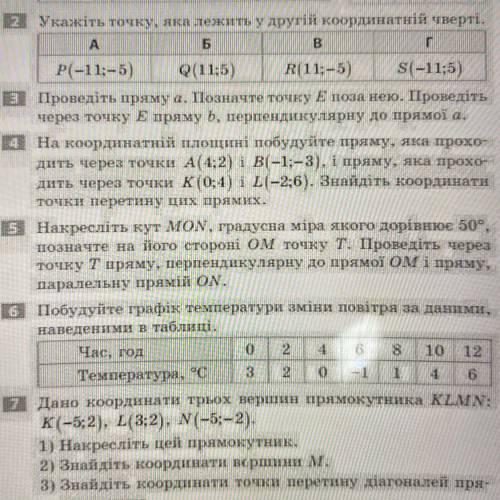 Побудуйте графік температури зміни повітря за даними, наведеними в таблиці. Час, год 0 2 4 6 8 10 12