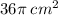 36\pi \: {cm}^{2}