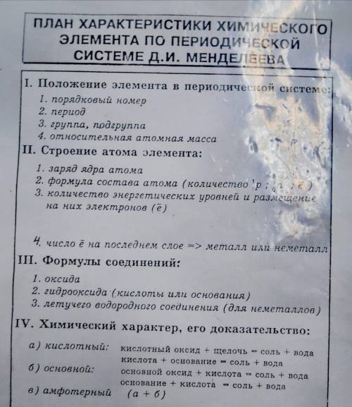 составить характеристику №37 Rb и №33 As По данному плану Буду очень благодарен!