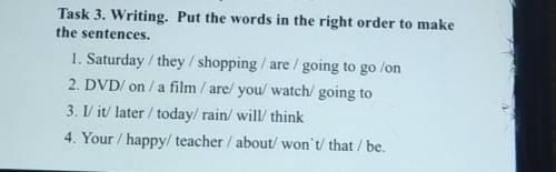 Task 3. Writing. Put the words in the right order to make the sentences. ЭТО СОЧ БЫСТР ​