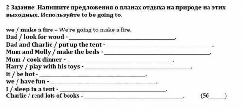 Напишите предложения о планах отдыха на природе на этих выходных. Используйте to be going to. ​