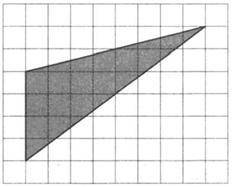 На клетчатой бумаге с размером клетки 1х1 изображен треугольник. Найдите его площадь.