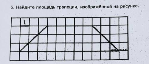 Найдите площадь трапеции изображённой на рисунке​