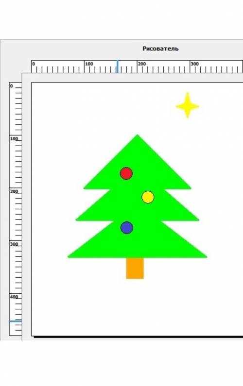 Как сделать с рисователя в кумире новогоднюю елку​