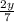 \frac{2y}{7}