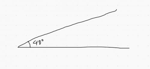 1 Постройте угол ABC равны 40° градусам