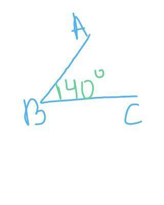 1 Постройте угол ABC равны 40° градусам