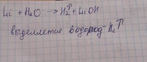 что произойдет,если 14 г металла лития(Ar(Li)=7) опустить в небольшое количество воды?Написать уравн