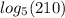 log_{5}(210)