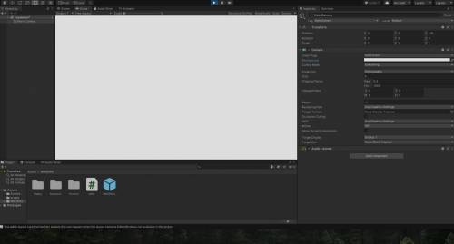 у меня вопрос на счет Unity у меня проблема. Я начала создавать 2d игру вот и при запуске этой игры
