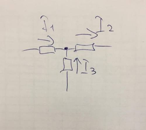 Составить уравнение по первому закону Кирхгофа​