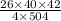 \frac{26 \times 40 \times 42}{4 \times 504}