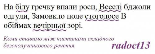 Перегляд файлу 5. Коментоване письмо Запишіть речення, поясніть розділові Знаки. Підкресліть прикмет