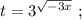 t=3^{\sqrt{-3x}} \ ;