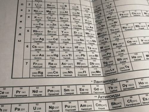 решить переодическую систему уравнения эллементов от Zn(цинк) до La(Лантан) пример решения и сама та