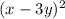 (x-3y)^{2}
