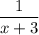 \dfrac{1}{x+3}