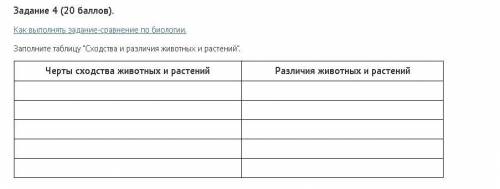 Задание 1 ( ).Что изучает зоология?Задание 2 ( ).Назовите известные Вам разделы зоологии (заполните