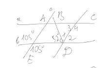 Правильно ли решена эта задача 105 + 75 = 180 как односторонние и значит a || b при секущей c 52 + ∠